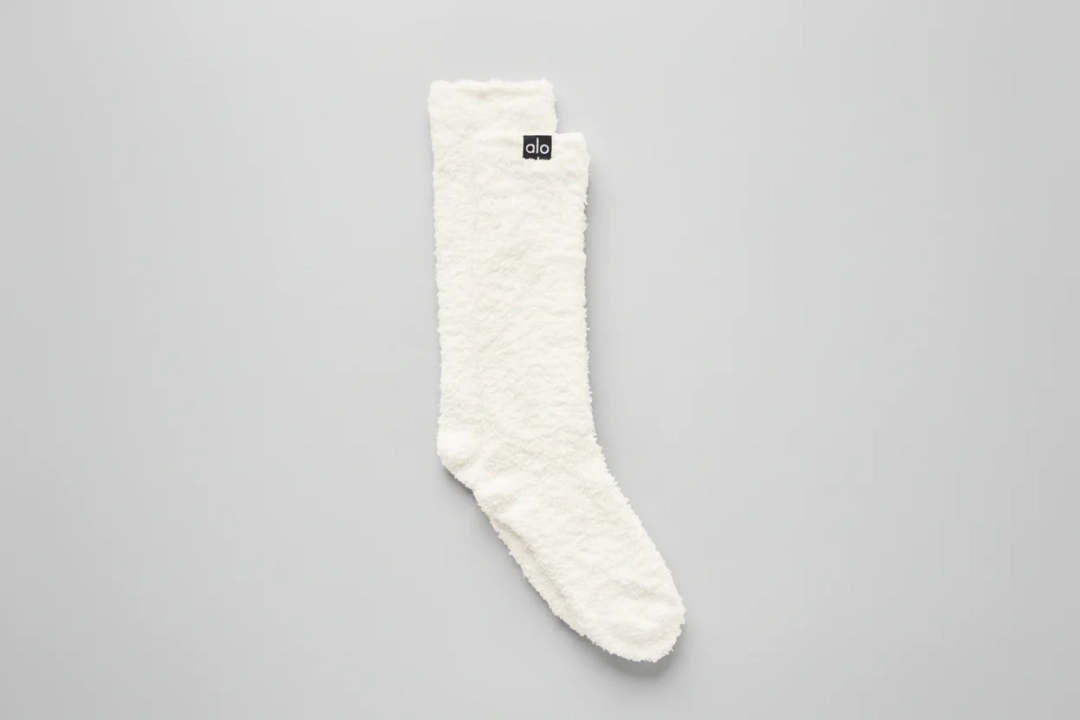 알로요가 Women's Plush Lush Sock - Ivory 상품 이미지 1