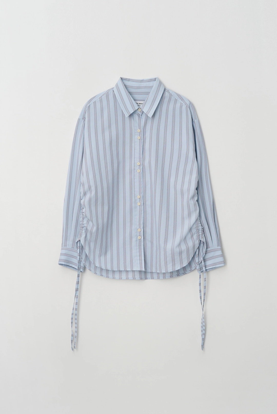브렌다 브렌든 string shirring shirts - sky 상품 이미지 2
