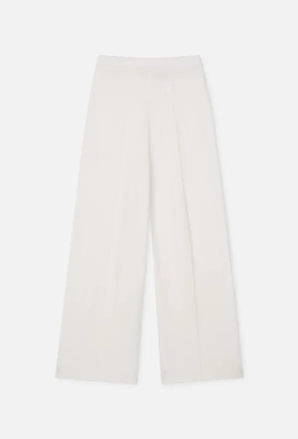 Cashmere Center Line Pants (Ivory)