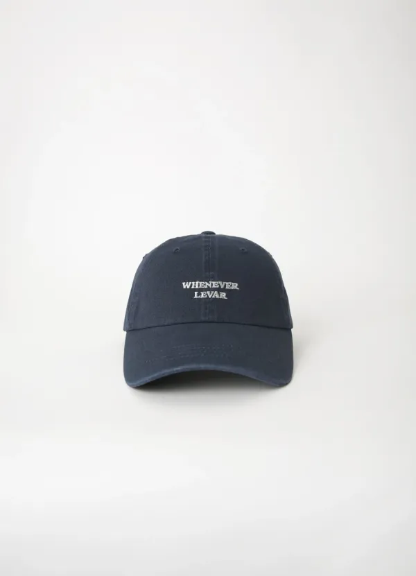 Whenever Overdyed Ball Cap - Stone Navy