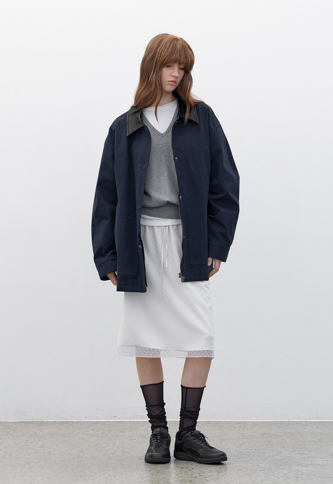 아뜰리에 나인 (CT-1481)CORA LEATHER COTTON JACKET 상품 이미지 2