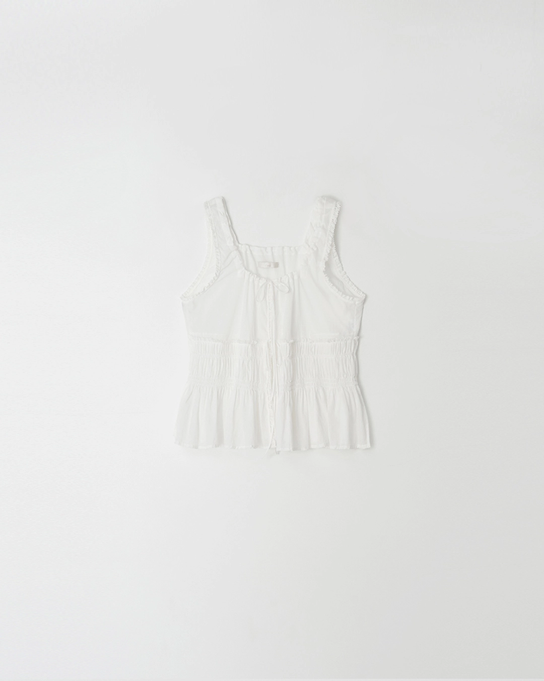 Mari ribbon smoke blouse