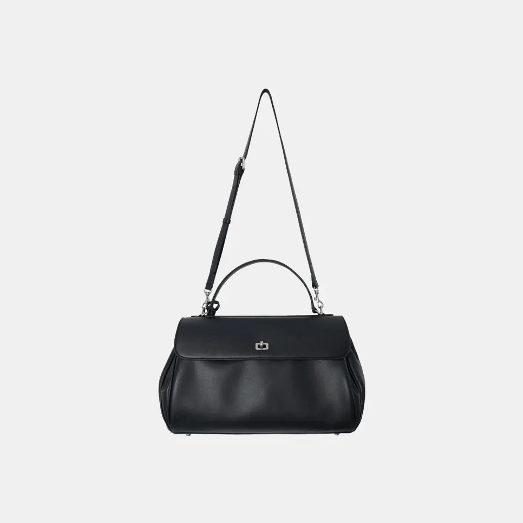 시야쥬 SIAC3061 Leather Michelle Bag M_Black 상품 이미지 1