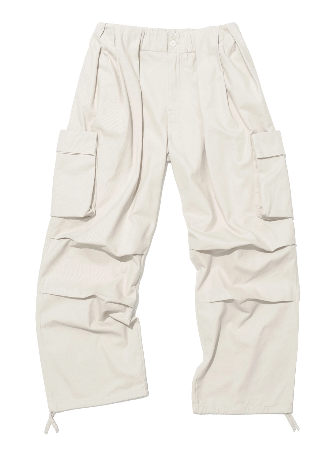 파르티멘토 [WOMEN] GATHERED WAIST CARGO PANTS_ECRU 상품 이미지 1