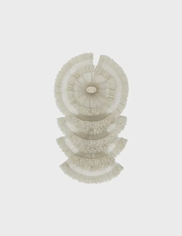 lace pleated rosette