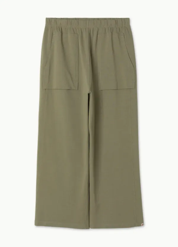 Out pocket straight pants (For Men)_Khaki