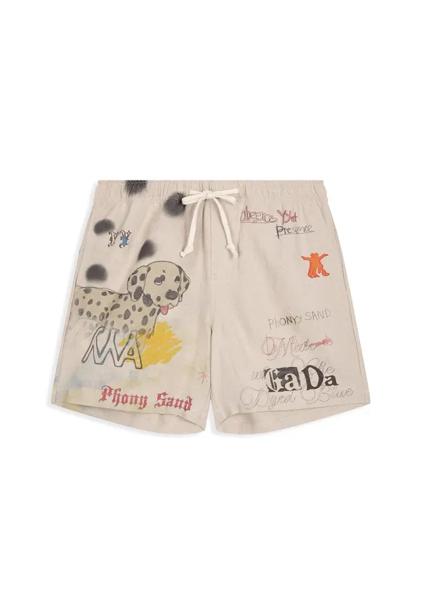 PET CLUB DALMATIAN SHORTS, NATURAL