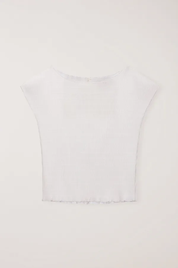 PLEATS BLOUSE IVORY_UDBL6B229IV