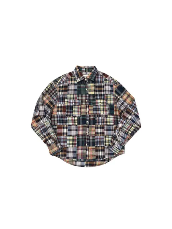 [10/21 순차발송] Rag Patch Shirt Green_F263SH13