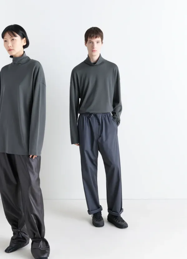 RELAXED MOCK NECK T-SHIRT