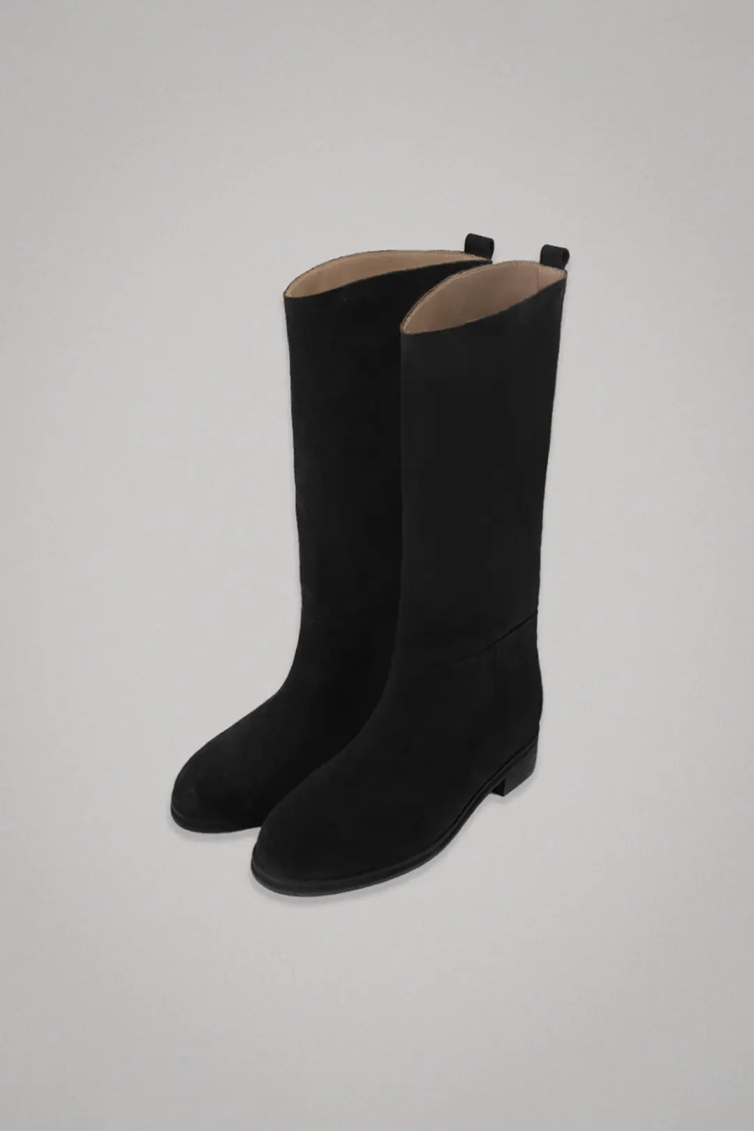 위드아웃썸머 Suede long boots_black 상품 이미지 2