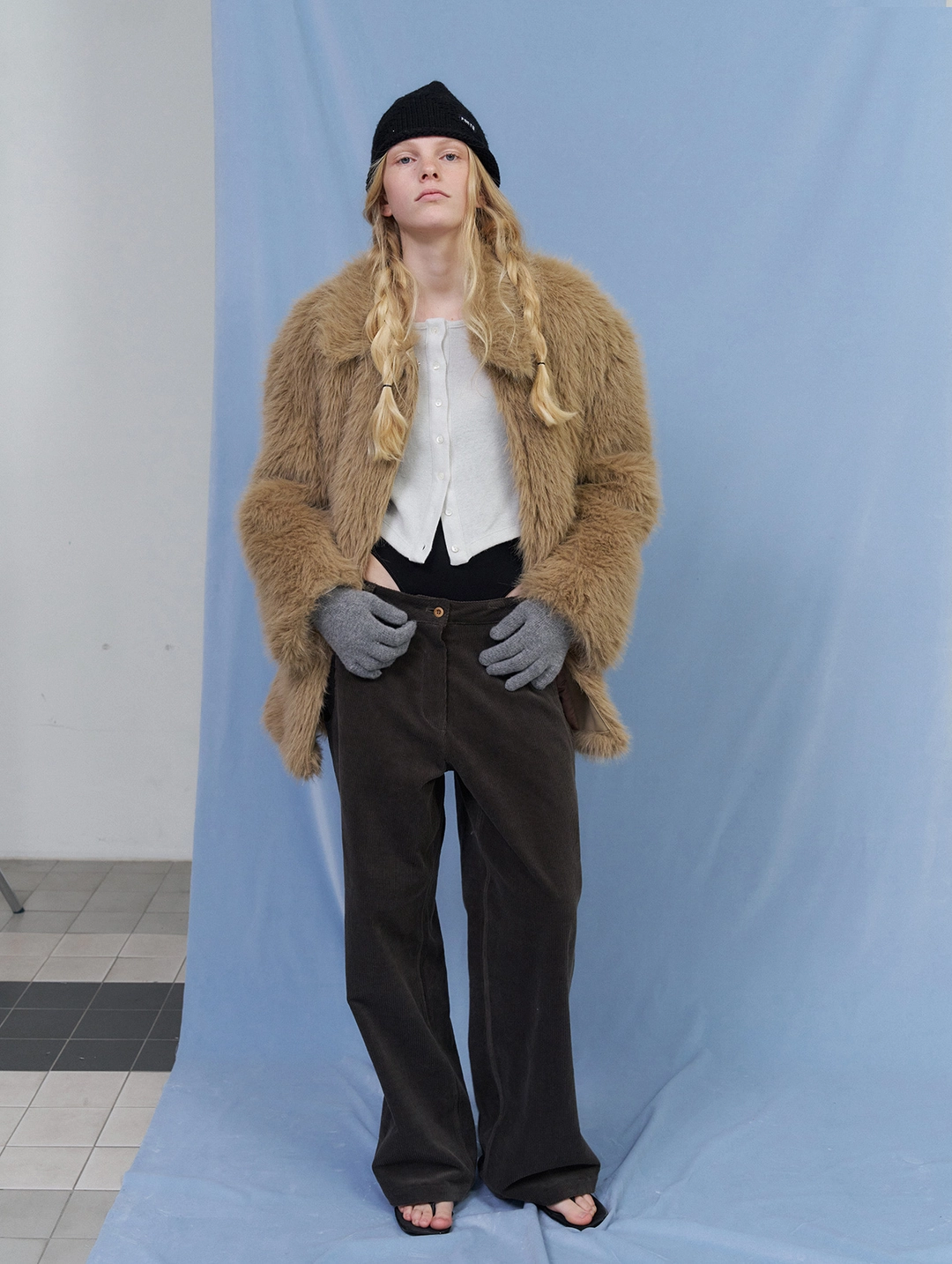 포에토 [4th] Fluffin fur jacket - beige 상품 이미지 2