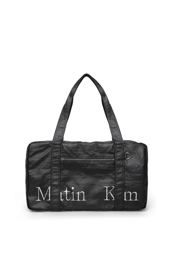 MATIN UTILITY SQUARE DUFFEL BAG IN BLACK