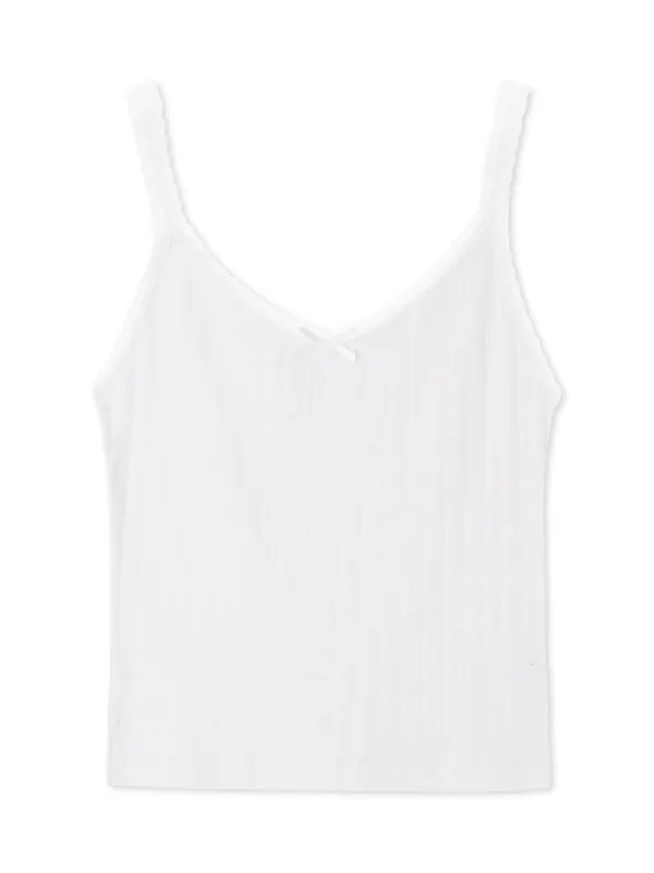 Vintage Lace Ribbon Tank