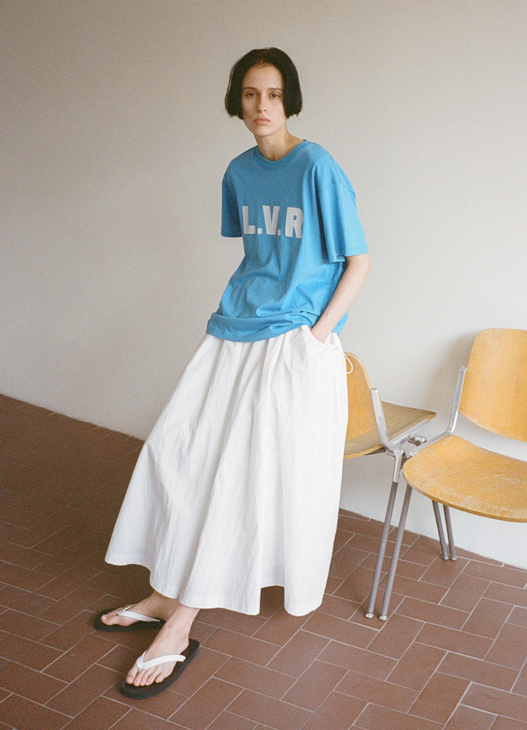 르바 Classic Leather Flat Sandals - White 상품 이미지 2