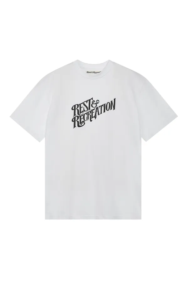 OVERSIZED WAVE LOGO T-SHIRT - WHITE