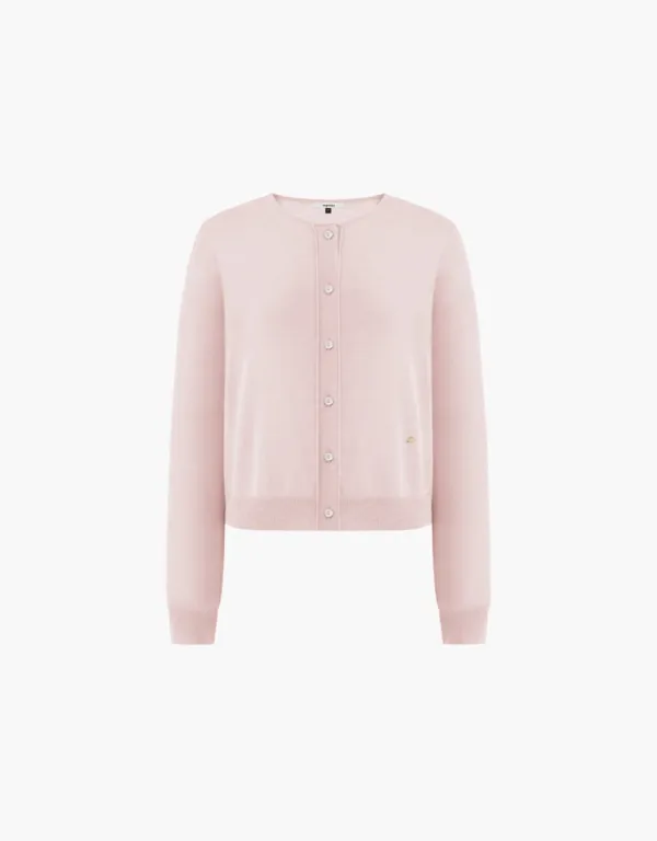basic short cardigan - pink
