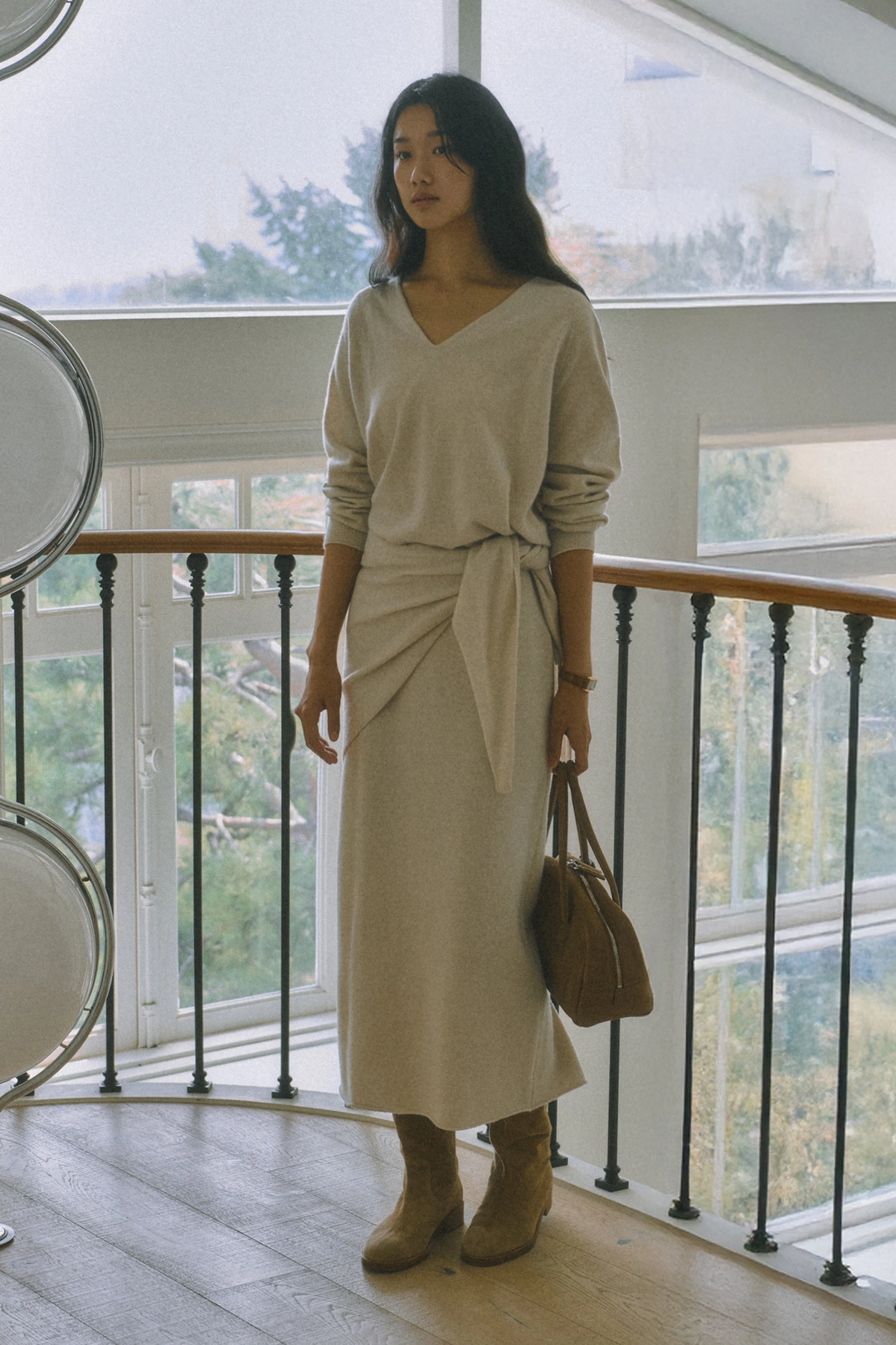 세이지먼트 HOPE CASHMERE KNIT SKIRT_OATMEAL 상품 이미지 2