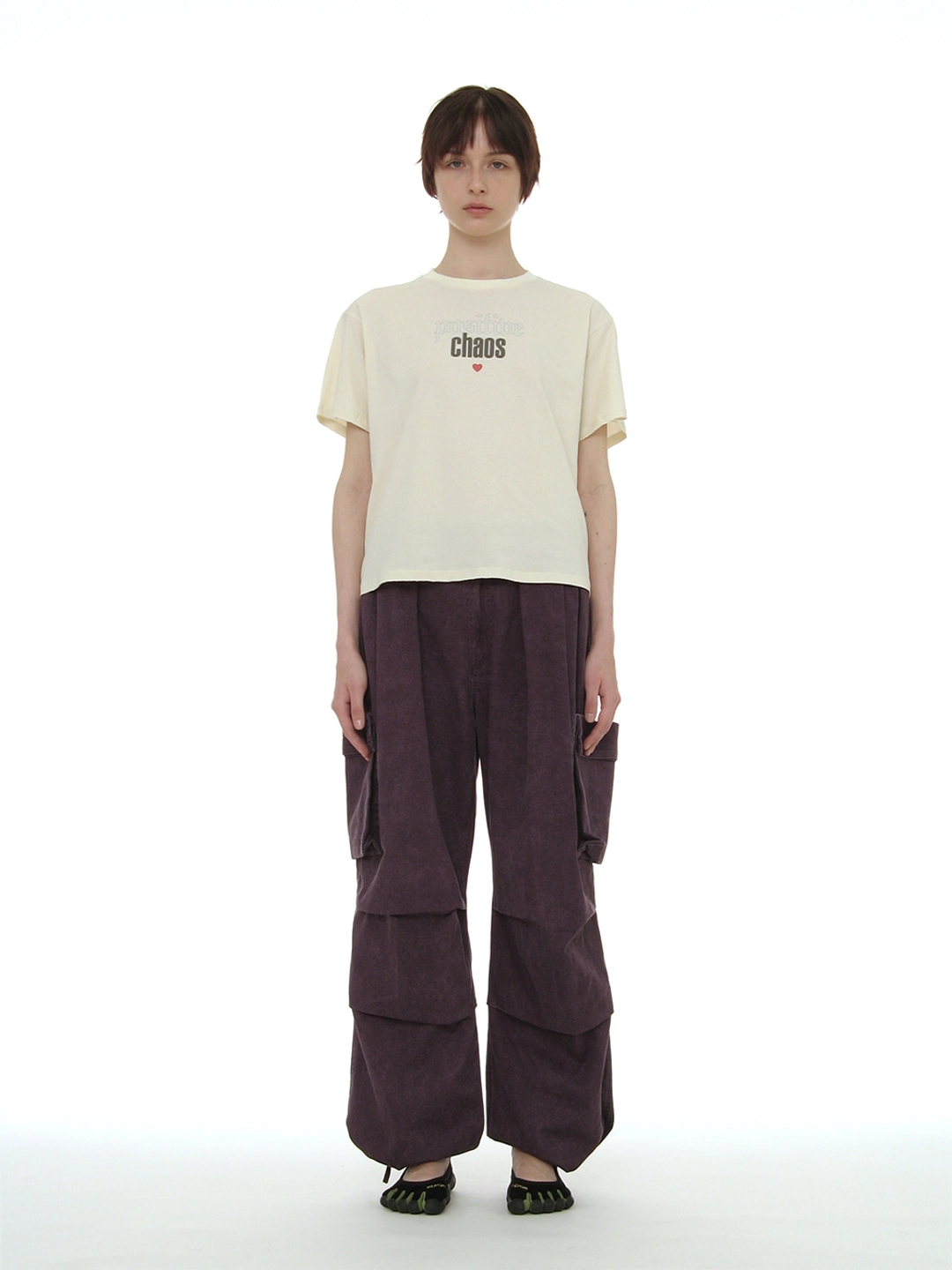 파르티멘토 [WOMEN] POSITIVE CHAOS PRINTED TEE_IVORY 상품 이미지 2