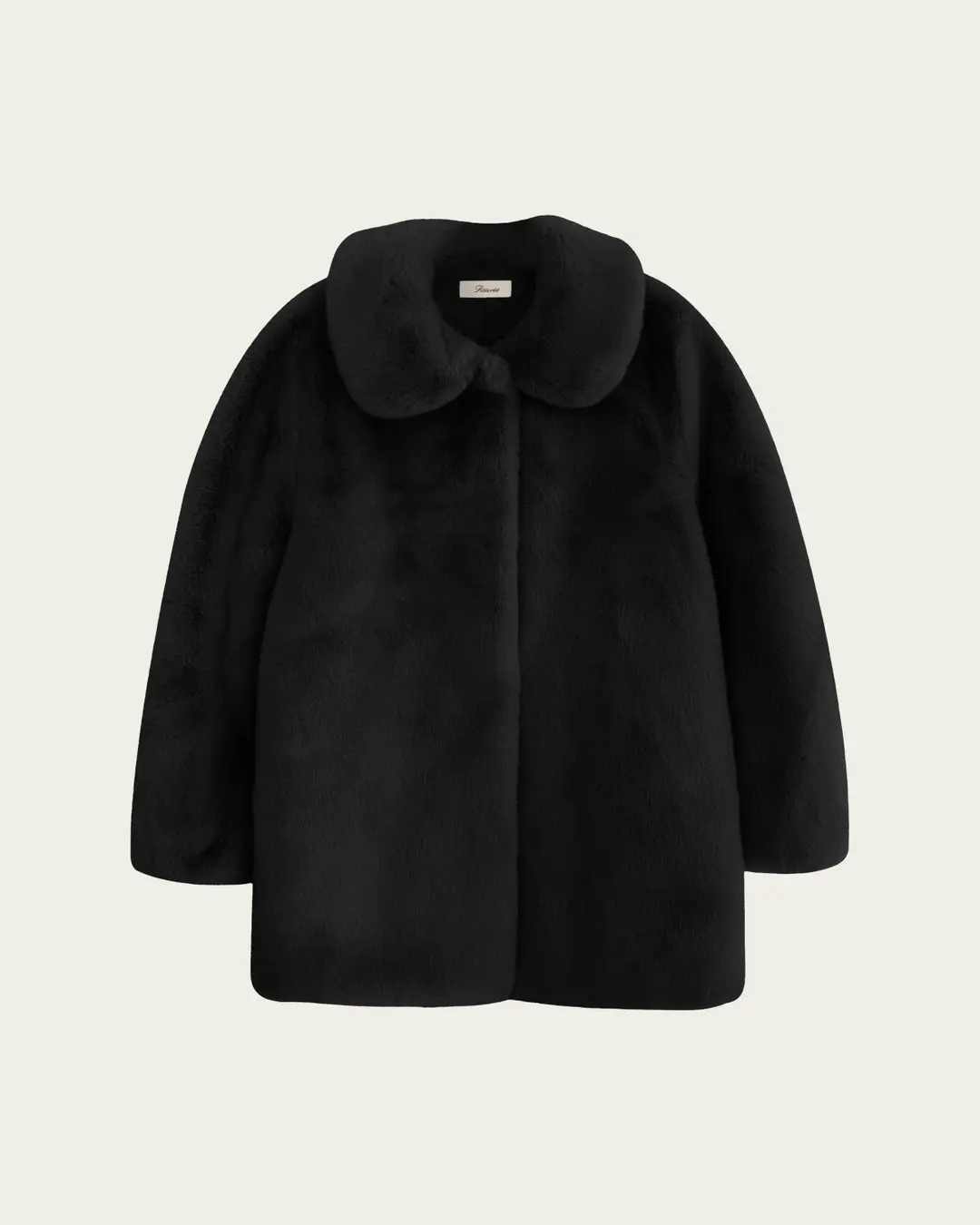 리본빛 Edit Fur Coat - Black 상품 이미지 2