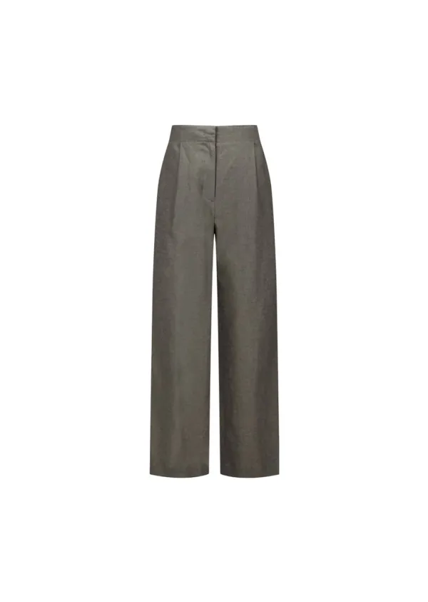 [예약주문] Linen Tuck Pants, Khaki