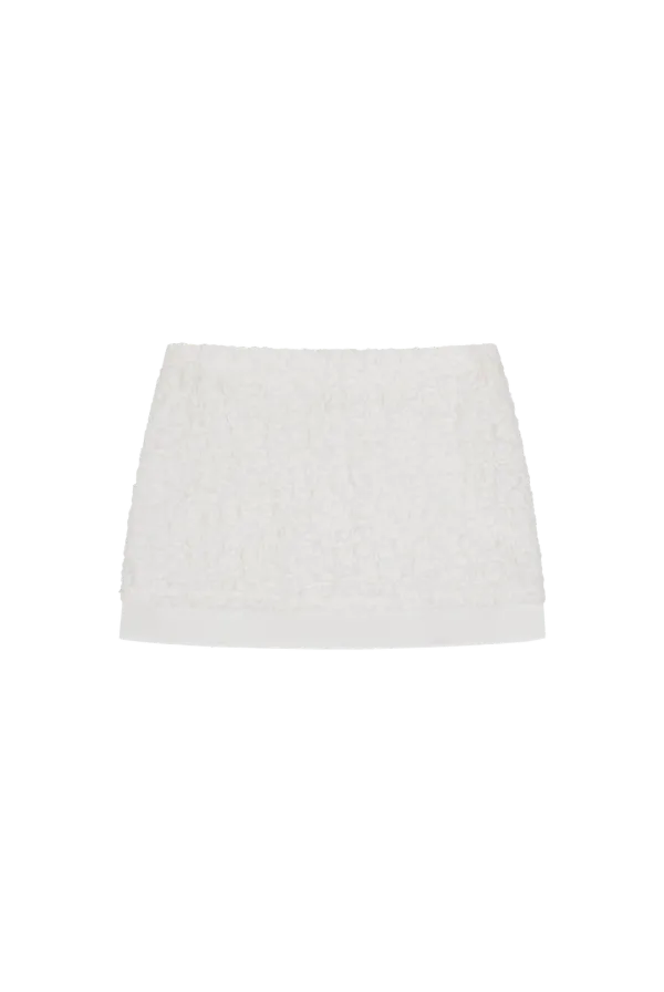Rosette garden skirt, Ivory
