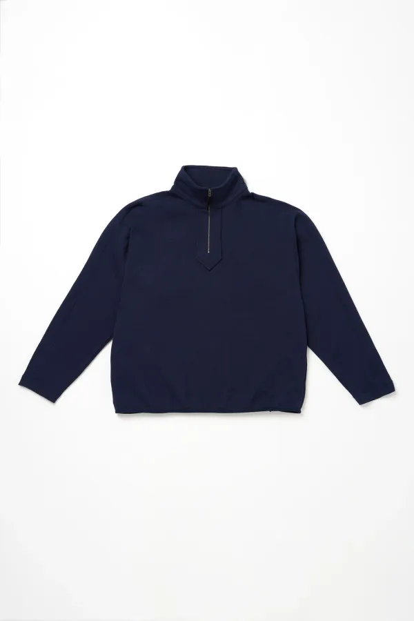 Via Filia over fit anorak (Navy)