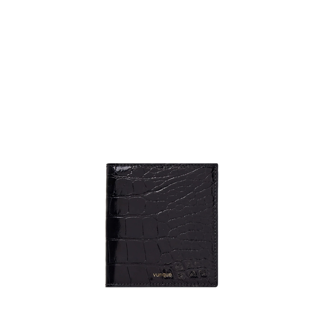 분크 Ecllat Perfec Slim Card Half Wallet (에끌라 퍼펙 슬림 카드 반지갑) Black 상품 이미지 1