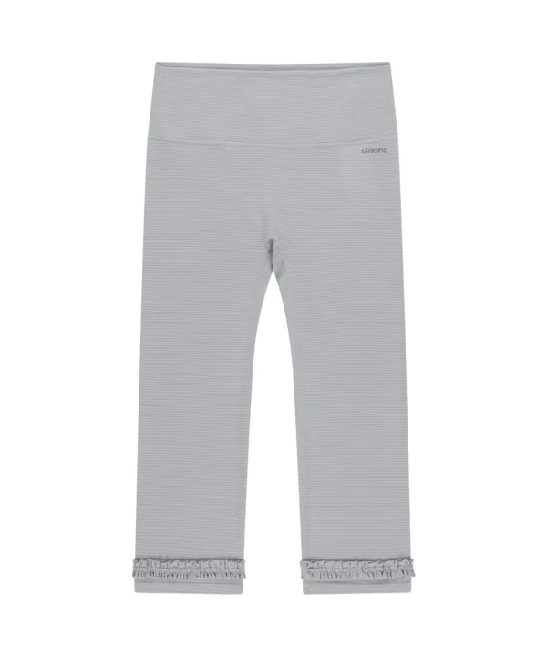 STRIPE ROUGH LEGGINGS LIGHT GREY
