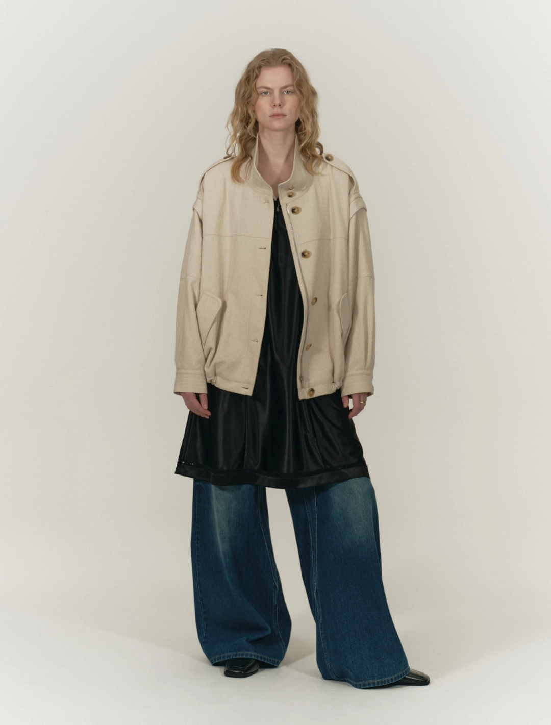 솔티페블 DETACHABLE CASENTINO JACKET [IVORY] 상품 이미지 1