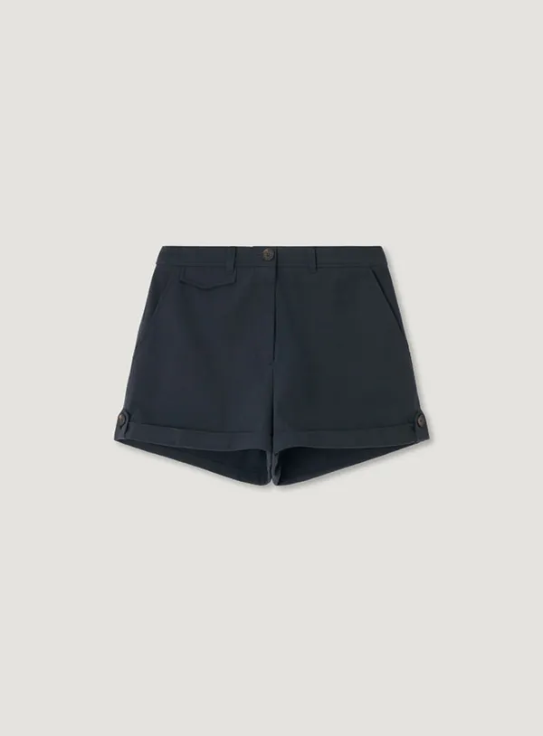 MELBUN TURN UP SHORTS_NAVY