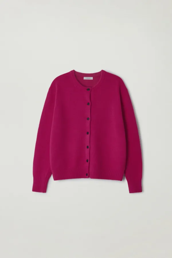Clea round cardigan (Pink)