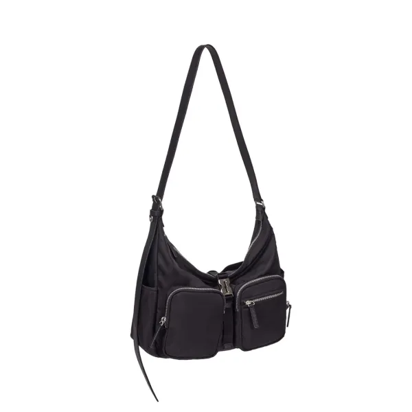Hey Double Pocket Hobo S (헤이 더블 포켓 호보 스몰) Black