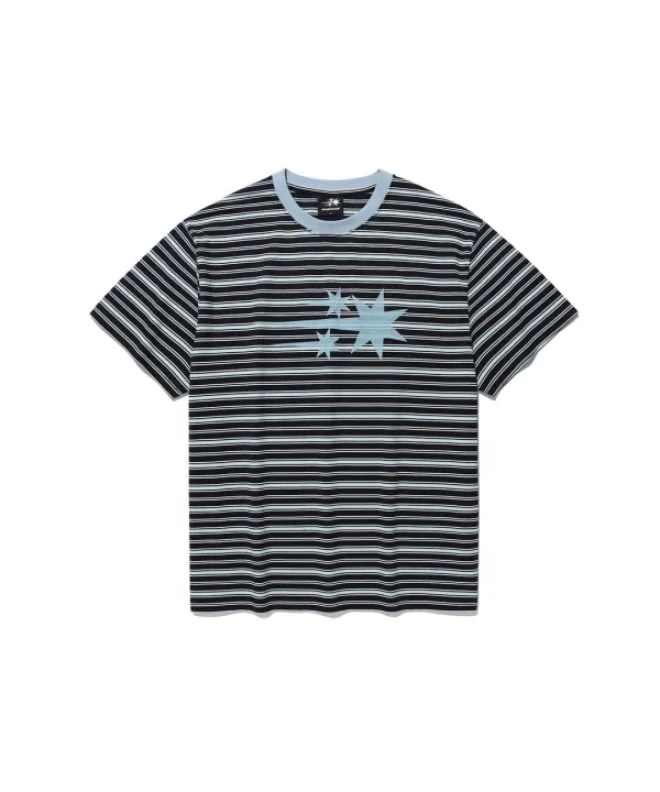 stripe 3star basic tee[navy]