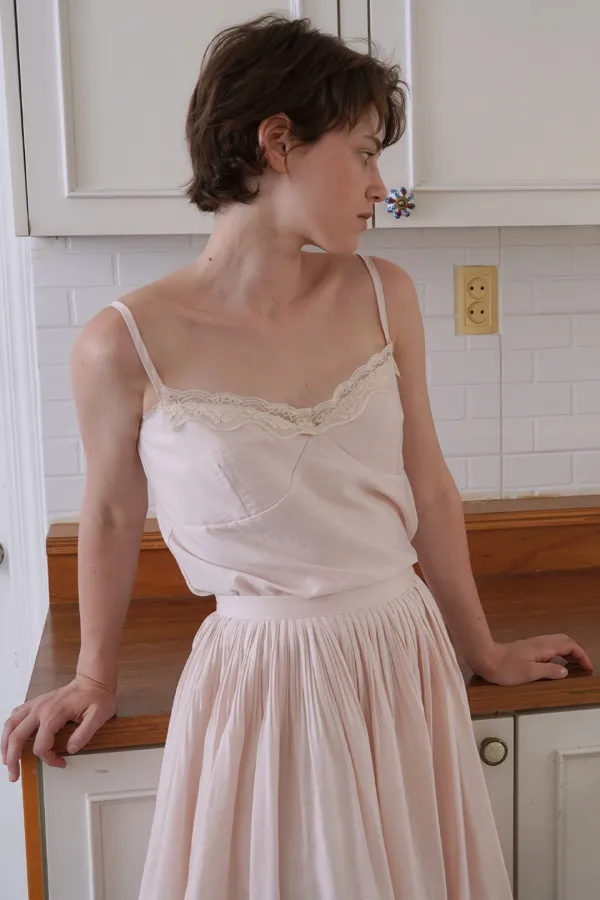 Sleek lace sleeveless_pink