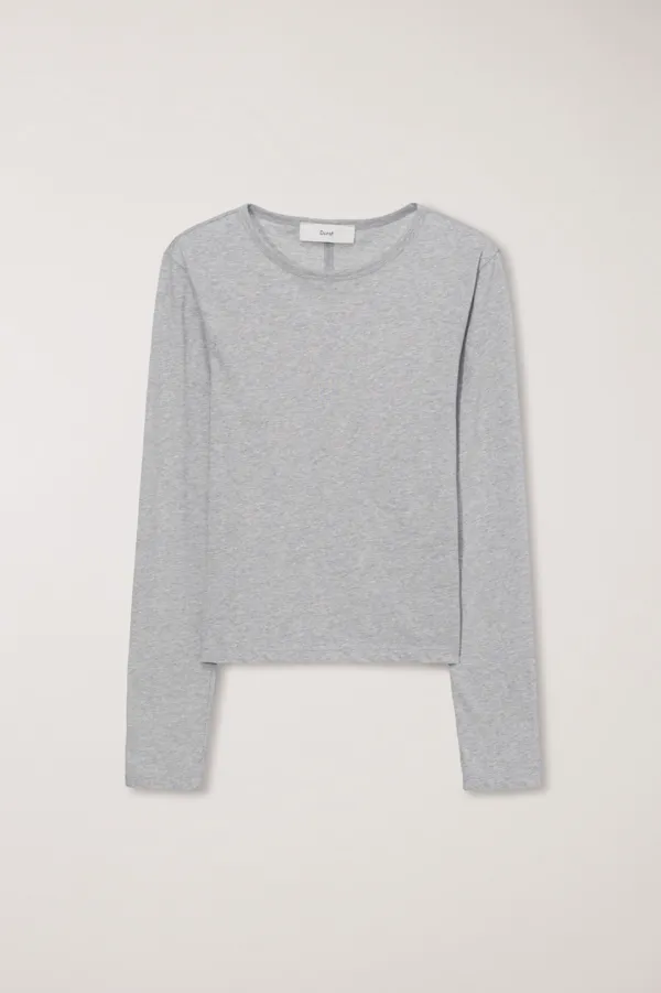 ESSENTIAL CREW-NECK T-SHIRT MELANGE GREY_UDTS6A202G2