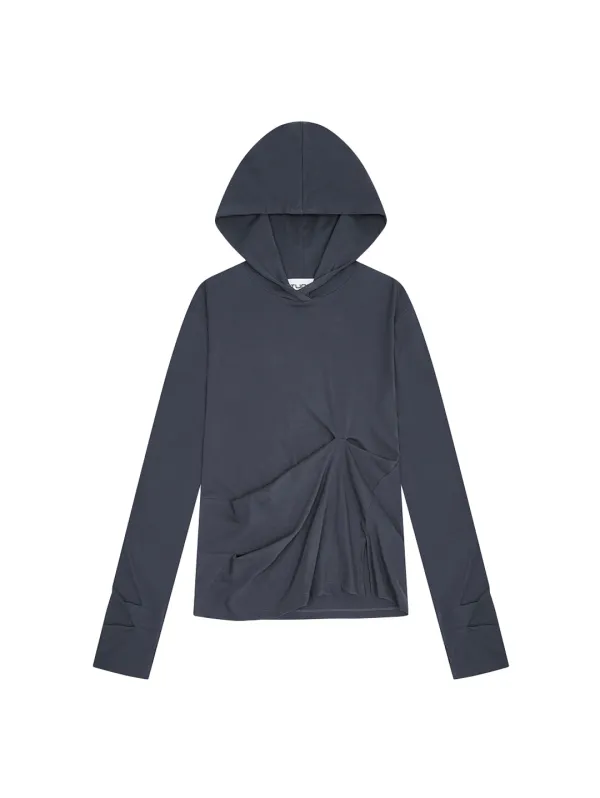 [2차 리오더 | 10.30 예약 발송] DRAPED HOODED LONG SLEEVE [VINTAGE BLUE]