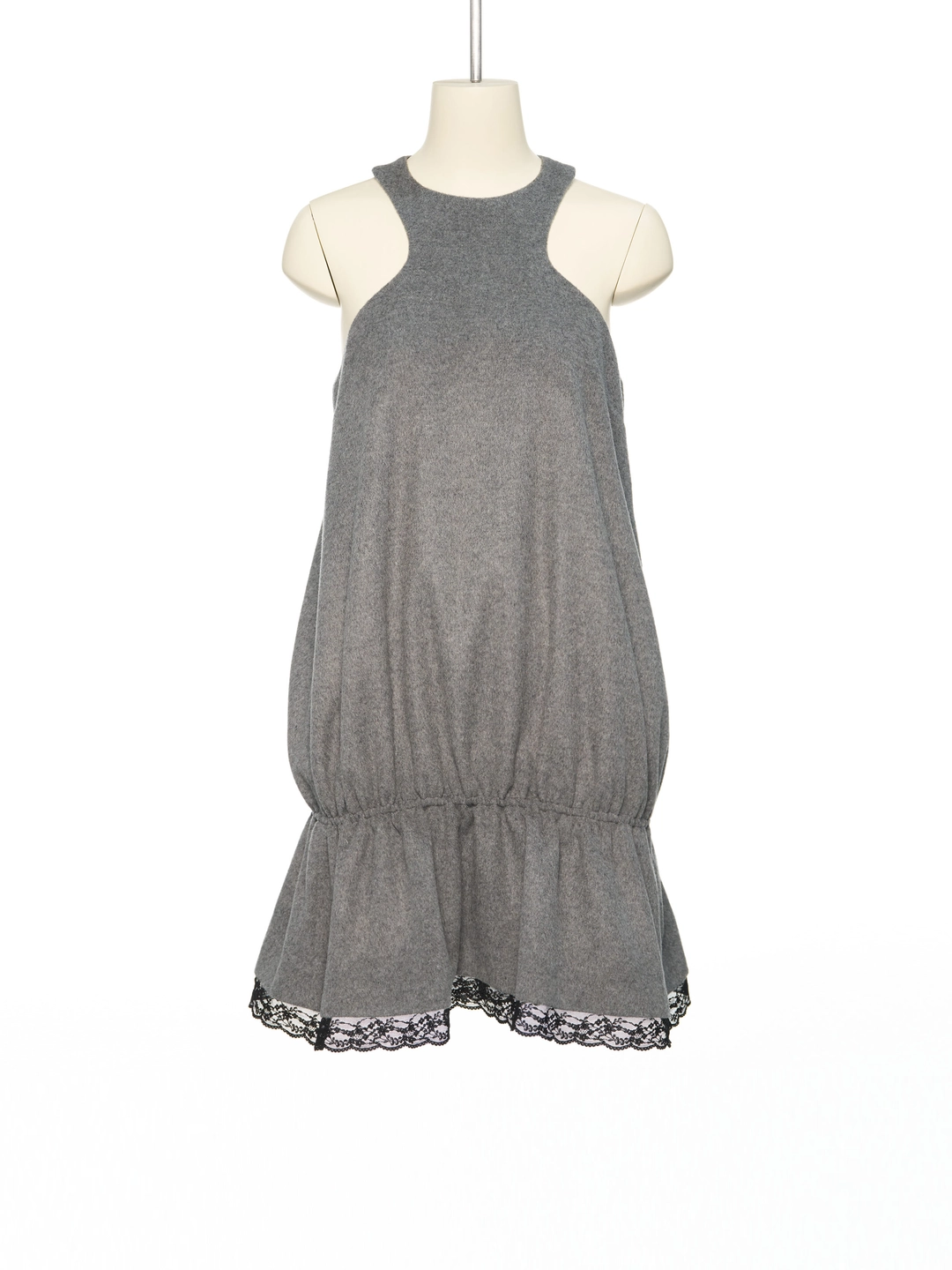 푸쉬버튼 FW25 UNDERLINE GRAY HALTER NECK DRESS 상품 이미지 3
