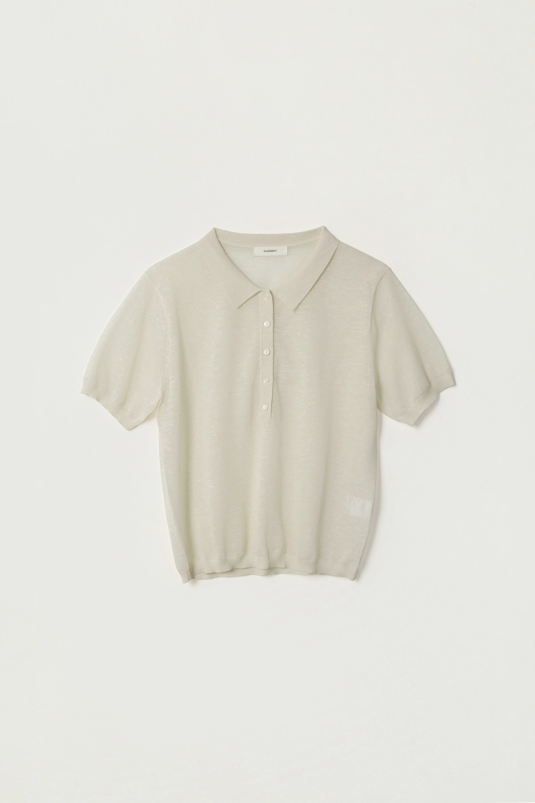 세이지먼트 SILAS HALF COLLAR KNIT_LIGHT APRICOT 상품 이미지 1