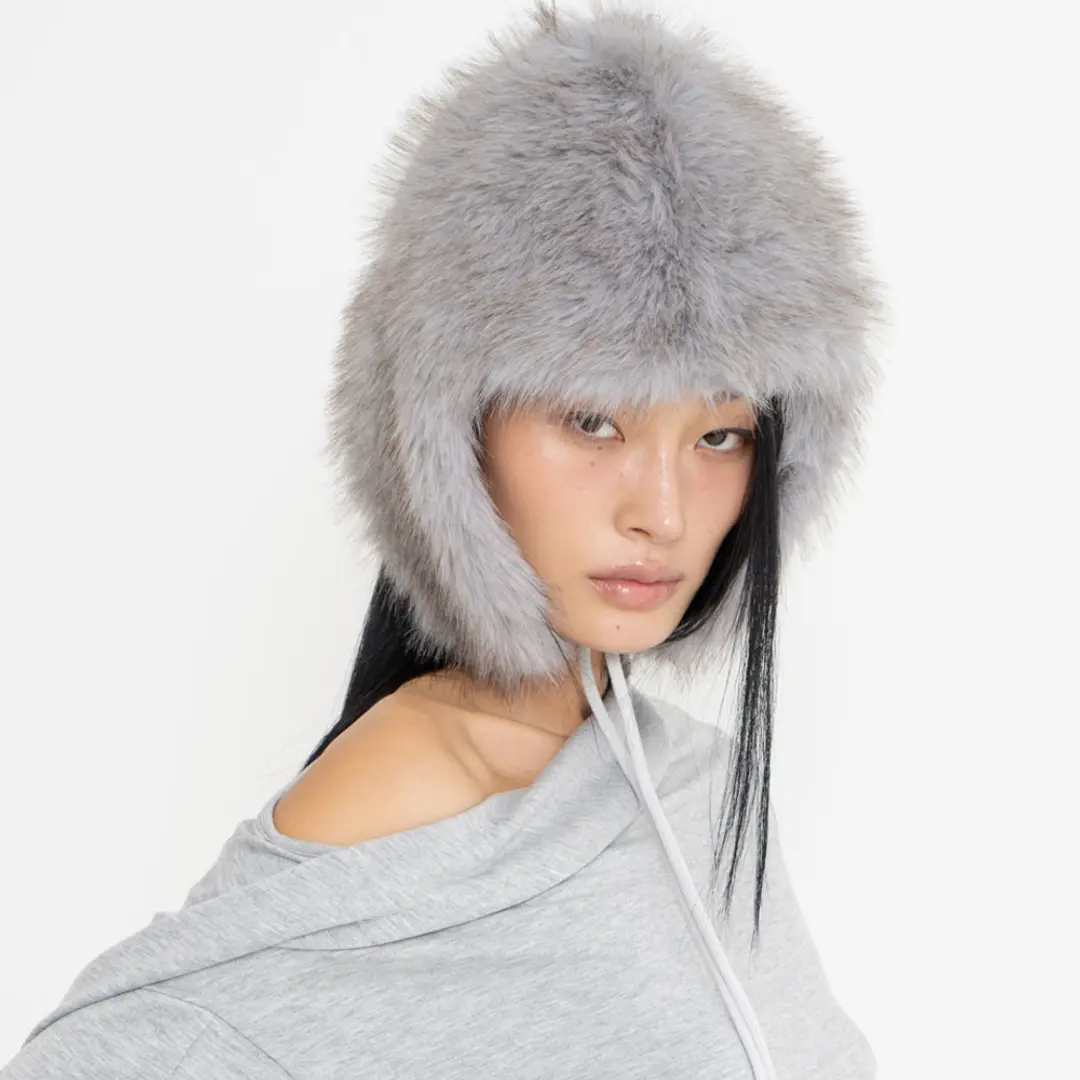2000아카이브 BAMBI FUR HAT (COOL GREY) 상품 이미지 2