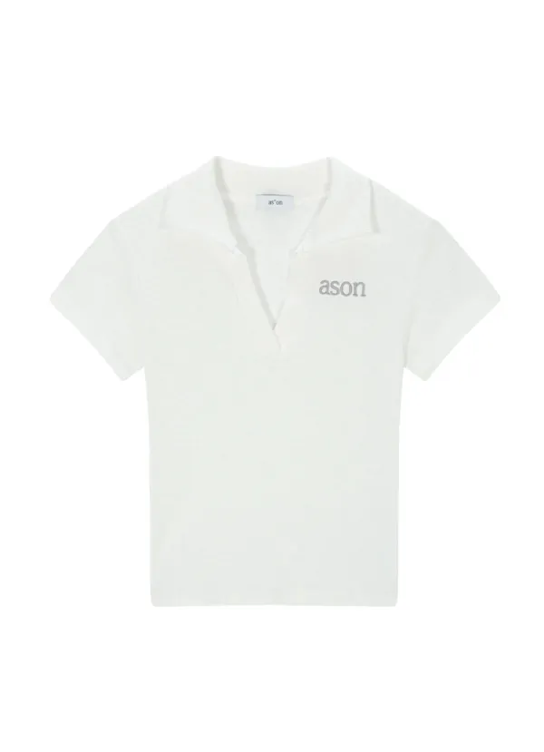 HALF IVY COLLAR TEE / WHITE