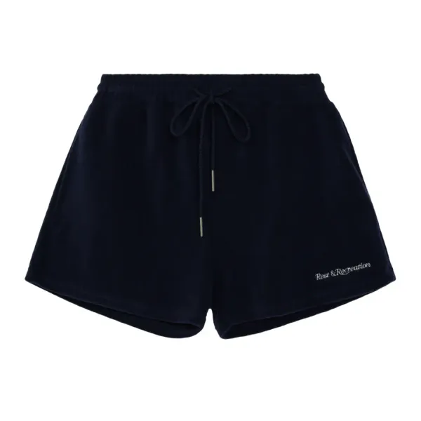 TERRY MINI SHORTS - NAVY
