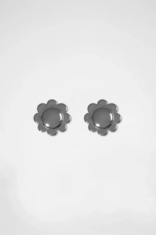 FLOWER SHOELACE CHARMS(SET) / SILVER