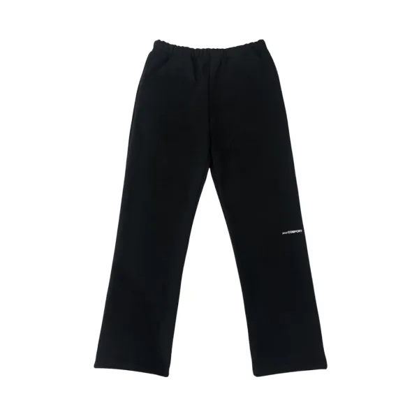 25-001 HEAVY WEIGHT COTTON STRAIGHT LEG PANTS (BLACK)