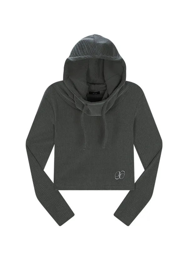 FLIP TWO WAY HOODIE / CHARCOAL