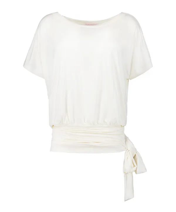 [예약배송] ANGEL-FIT RIBBON TOP [WHITE]
