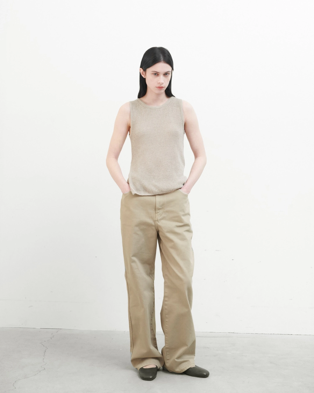 브라운야드 W Straight Denim, Light Brown 상품 이미지 2