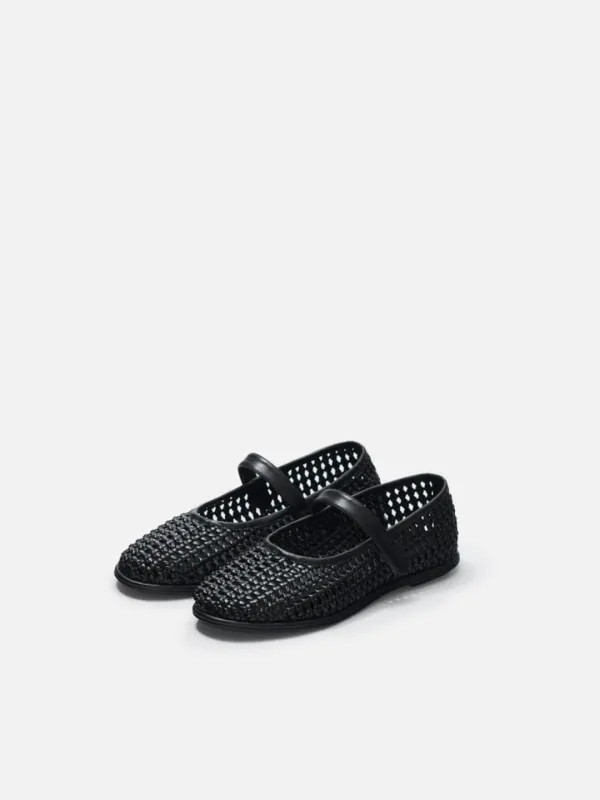[240,245,250size6/9배송]Danghye mary jane shoes Mesh Black