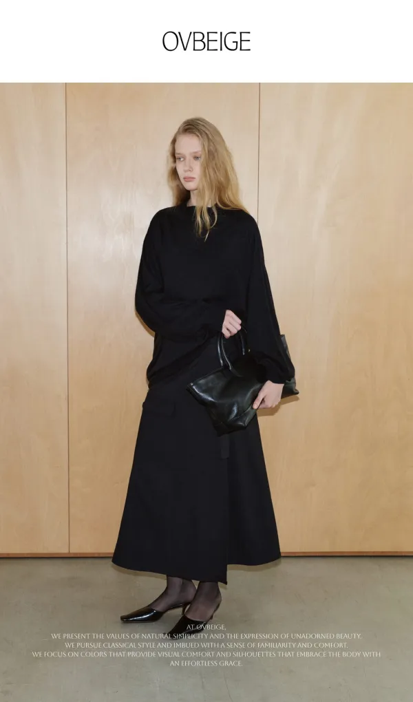 MORI WRAP SKIRT_BLACK