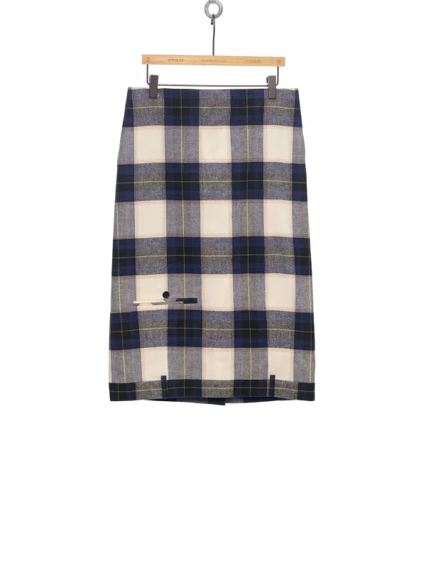 PF25 CHECK TROUSER UPSIDE DOWN SKRIT